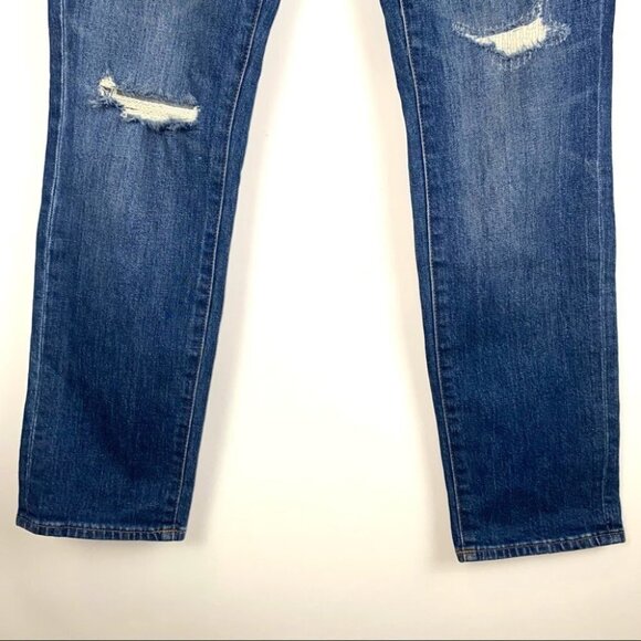 Madewell The Slim Boyjean in Brinville Wash: Rip and Repair Edition - Picture 4 of 10